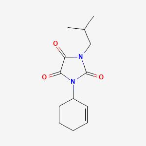 1-Cyclohex-2-en-1-yl-3-(2-methylpropyl)imidazolidine-2,4,5-trione