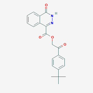 molecular formula C21H20N2O4 B7626397 [2-(4-tert-butylphenyl)-2-oxoethyl] 4-oxo-3H-phthalazine-1-carboxylate 