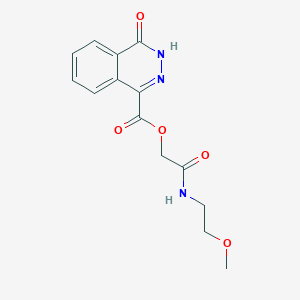 [2-(2-methoxyethylamino)-2-oxoethyl] 4-oxo-3H-phthalazine-1-carboxylate