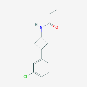 N-[3-(3-chlorophenyl)cyclobutyl]propanamide