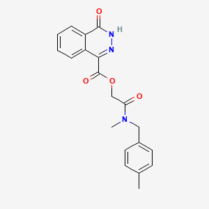 [2-[methyl-[(4-methylphenyl)methyl]amino]-2-oxoethyl] 4-oxo-3H-phthalazine-1-carboxylate