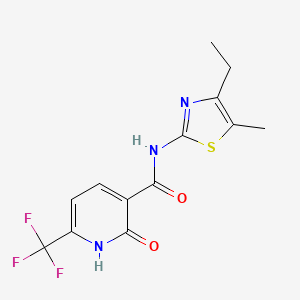 N-(4-ethyl-5-methyl-1,3-thiazol-2-yl)-2-oxo-6-(trifluoromethyl)-1H-pyridine-3-carboxamide