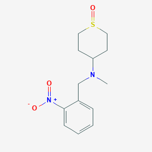 N-methyl-N-[(2-nitrophenyl)methyl]-1-oxothian-4-amine