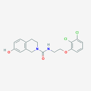 N-[2-(2,3-dichlorophenoxy)ethyl]-7-hydroxy-3,4-dihydro-1H-isoquinoline-2-carboxamide