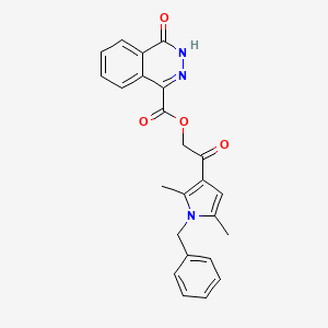 [2-(1-benzyl-2,5-dimethylpyrrol-3-yl)-2-oxoethyl] 4-oxo-3H-phthalazine-1-carboxylate