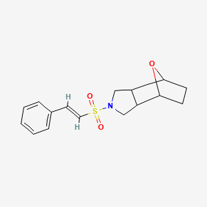 2-[(E)-2-phenylethenyl]sulfonyl-1,3,3a,4,5,6,7,7a-octahydro-4,7-epoxyisoindole