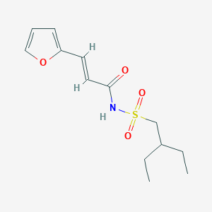 molecular formula C13H19NO4S B7626569 (E)-N-(2-ethylbutylsulfonyl)-3-(furan-2-yl)prop-2-enamide 