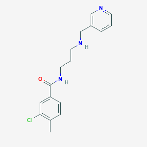 3-chloro-4-methyl-N-[3-(pyridin-3-ylmethylamino)propyl]benzamide