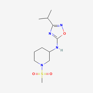 N-(1-methylsulfonylpiperidin-3-yl)-3-propan-2-yl-1,2,4-oxadiazol-5-amine