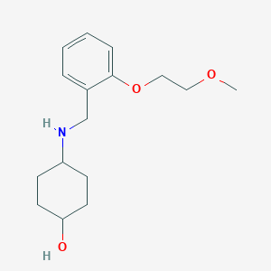 4-[[2-(2-Methoxyethoxy)phenyl]methylamino]cyclohexan-1-ol