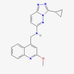 3-cyclopropyl-N-[(2-methoxyquinolin-4-yl)methyl]-[1,2,4]triazolo[4,3-b]pyridazin-6-amine