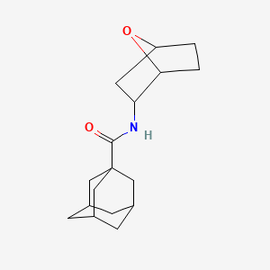 molecular formula C17H25NO2 B7626711 N-(7-oxabicyclo[2.2.1]heptan-2-yl)adamantane-1-carboxamide 