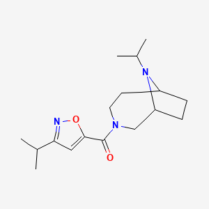 (9-Propan-2-yl-3,9-diazabicyclo[4.2.1]nonan-3-yl)-(3-propan-2-yl-1,2-oxazol-5-yl)methanone