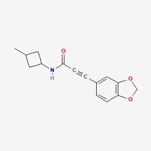 3-(1,3-benzodioxol-5-yl)-N-(3-methylcyclobutyl)prop-2-ynamide