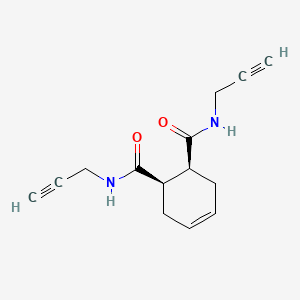 (1R,2S)-1-N,2-N-bis(prop-2-ynyl)cyclohex-4-ene-1,2-dicarboxamide