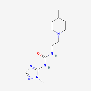 1-[2-(4-Methylpiperidin-1-yl)ethyl]-3-(2-methyl-1,2,4-triazol-3-yl)urea