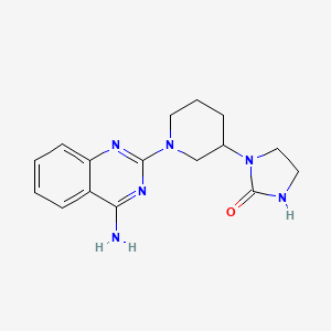 1-[1-(4-Aminoquinazolin-2-yl)piperidin-3-yl]imidazolidin-2-one