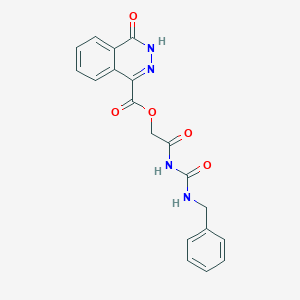 [2-(benzylcarbamoylamino)-2-oxoethyl] 4-oxo-3H-phthalazine-1-carboxylate