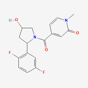 4-[2-(2,5-Difluorophenyl)-4-hydroxypyrrolidine-1-carbonyl]-1-methylpyridin-2-one