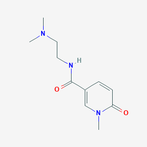 molecular formula C11H17N3O2 B7626864 N-[2-(dimethylamino)ethyl]-1-methyl-6-oxopyridine-3-carboxamide 