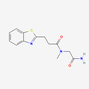 N-(2-amino-2-oxoethyl)-3-(1,3-benzothiazol-2-yl)-N-methylpropanamide