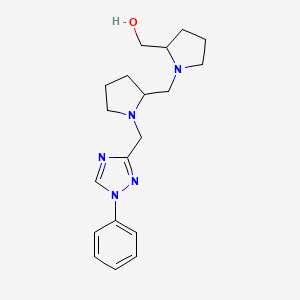 [1-[[1-[(1-Phenyl-1,2,4-triazol-3-yl)methyl]pyrrolidin-2-yl]methyl]pyrrolidin-2-yl]methanol