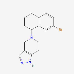 5-(7-Bromo-1,2,3,4-tetrahydronaphthalen-1-yl)-1,4,6,7-tetrahydropyrazolo[4,3-c]pyridine