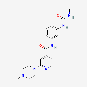 N-[3-(methylcarbamoylamino)phenyl]-2-(4-methylpiperazin-1-yl)pyridine-4-carboxamide