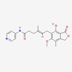 (E)-6-(4-hydroxy-6-methoxy-7-methyl-3-oxo-1,3-dihydroisobenzofuran-5-yl)-4-methyl-N-(pyridin-4-yl)hex-4-enamide