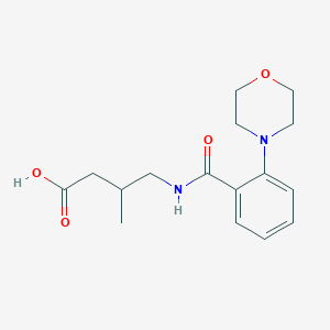 3-Methyl-4-[(2-morpholin-4-ylbenzoyl)amino]butanoic acid