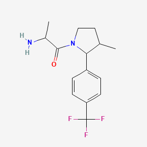 2-Amino-1-[3-methyl-2-[4-(trifluoromethyl)phenyl]pyrrolidin-1-yl]propan-1-one