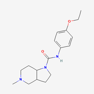 N-(4-ethoxyphenyl)-5-methyl-3,3a,4,6,7,7a-hexahydro-2H-pyrrolo[3,2-c]pyridine-1-carboxamide