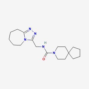 N-(6,7,8,9-tetrahydro-5H-[1,2,4]triazolo[4,3-a]azepin-3-ylmethyl)-8-azaspiro[4.5]decane-8-carboxamide