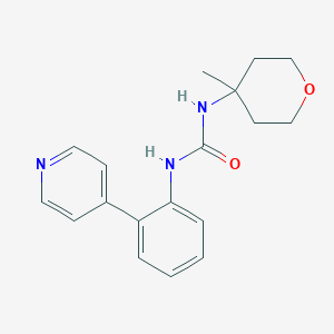 1-(4-Methyloxan-4-yl)-3-(2-pyridin-4-ylphenyl)urea