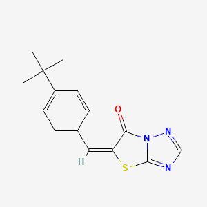 (5E)-5-[(4-tert-butylphenyl)methylidene]-[1,3]thiazolo[3,2-b][1,2,4]triazol-6-one