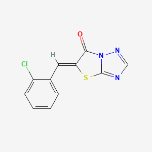 (5Z)-5-(2-chlorobenzylidene)[1,3]thiazolo[3,2-b][1,2,4]triazol-6(5H)-one