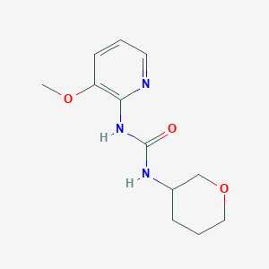 molecular formula C12H17N3O3 B7627158 1-(3-Methoxypyridin-2-yl)-3-(oxan-3-yl)urea 