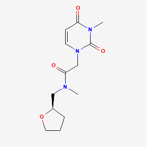 N-methyl-2-(3-methyl-2,4-dioxopyrimidin-1-yl)-N-[[(2R)-oxolan-2-yl]methyl]acetamide