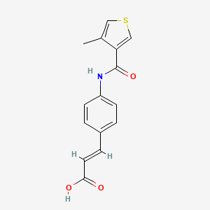 (E)-3-[4-[(4-methylthiophene-3-carbonyl)amino]phenyl]prop-2-enoic acid