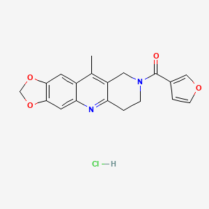 furan-3-yl-(10-methyl-7,9-dihydro-6H-[1,3]benzodioxolo[5,6-b][1,6]naphthyridin-8-yl)methanone;hydrochloride