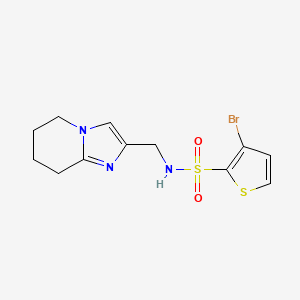 3-bromo-N-(5,6,7,8-tetrahydroimidazo[1,2-a]pyridin-2-ylmethyl)thiophene-2-sulfonamide