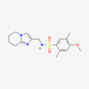 molecular formula C17H23N3O3S B7627246 4-methoxy-2,5-dimethyl-N-(5,6,7,8-tetrahydroimidazo[1,2-a]pyridin-2-ylmethyl)benzenesulfonamide 