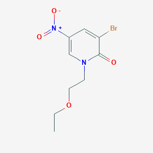 3-Bromo-1-(2-ethoxyethyl)-5-nitropyridin-2-one