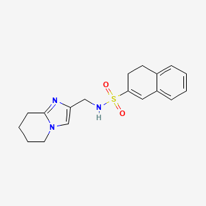 N-(5,6,7,8-tetrahydroimidazo[1,2-a]pyridin-2-ylmethyl)-3,4-dihydronaphthalene-2-sulfonamide