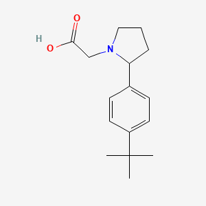 2-[2-(4-Tert-butylphenyl)pyrrolidin-1-yl]acetic acid