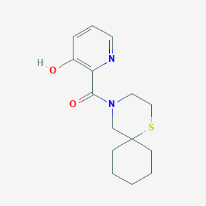 (3-Hydroxypyridin-2-yl)-(1-thia-4-azaspiro[5.5]undecan-4-yl)methanone