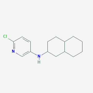 molecular formula C15H21ClN2 B7627556 N-(1,2,3,4,4a,5,6,7,8,8a-decahydronaphthalen-2-yl)-6-chloropyridin-3-amine 