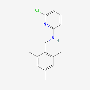 molecular formula C15H17ClN2 B7627560 6-chloro-N-[(2,4,6-trimethylphenyl)methyl]pyridin-2-amine 