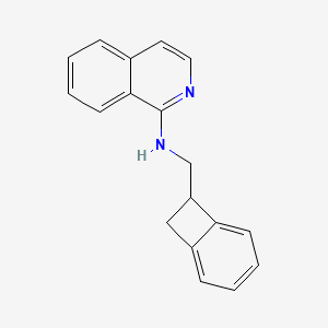 molecular formula C18H16N2 B7627615 N-(7-bicyclo[4.2.0]octa-1,3,5-trienylmethyl)isoquinolin-1-amine 