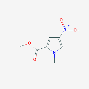 molecular formula C7H8N2O4 B076278 1-甲基-4-硝基-1H-吡咯-2-甲酸甲酯 CAS No. 13138-76-6